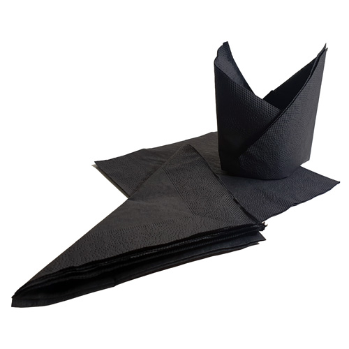 Black Paper Bar Napkins 250 Pack